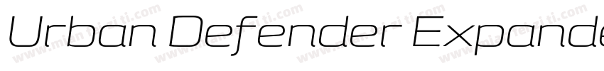 Urban Defender Expanded Italic Expa字体转换